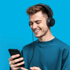 JLab Studio 2 Wired On-Ear Headphones Black