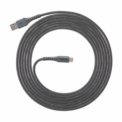 Ventev ChargeSync Alloy USB-C Cable 10ft Steel