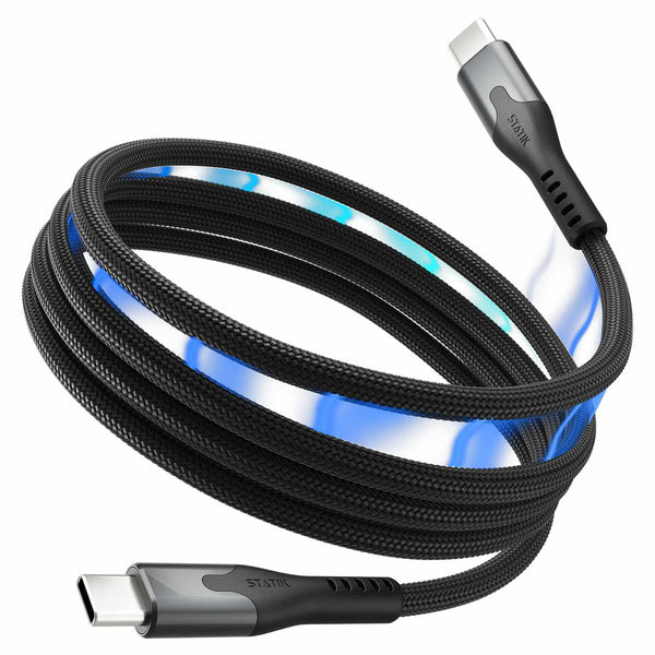 Statik MagStack Pro Charge/Sync Magnetic Cable USB-C to USB-C 6.6ft Black