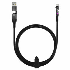 Statik PowerPivot Pro Nylon Braided Charge/Sync Cable USB-C to USB-C 6.6ft Black