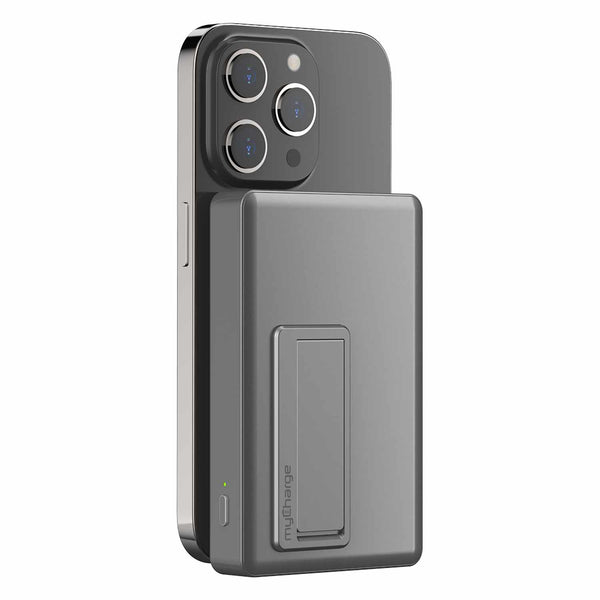 myCharge Wireless MagLock Portable Battery for MagSafe 6K mAh Graphite