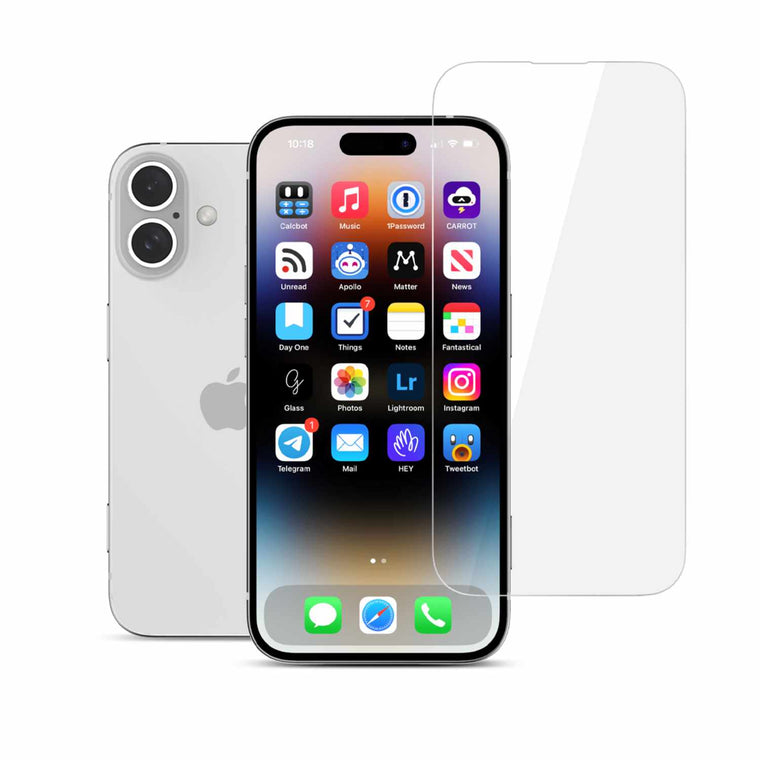 22 Cases Tempered Glass Screen Protector for iPhone 16 Plus