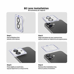 Blu Element Diamond 1 by 1 Lens Protector Black for iPhone Air