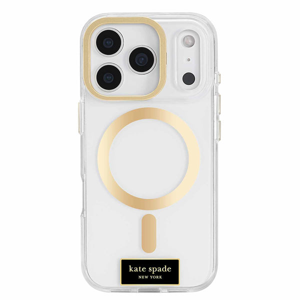 Kate Spade Protective MagSafe Case w/Stand Icon Clear for iPhone 17 Pro