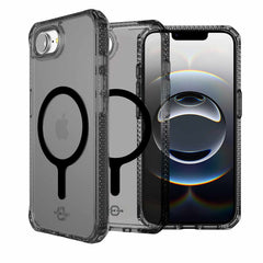 ITSKINS Hybrid_R Magsafe Clear Case Smoke for iPhone 17e/iPhone 16e