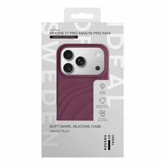 Ideal of Sweden Soft Swirl MagSafe Case Velvet Plum for iPhone 18 Pro Max/17 Pro Max