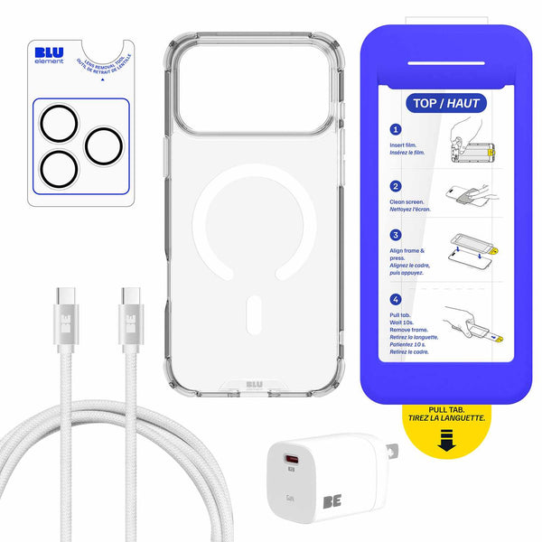 Blu Element Total Protection MagSafe Bundle 5 Pack Clear for iPhone 18 Pro