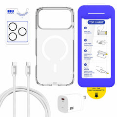 Blu Element Total Protection MagSafe Bundle 5 Pack Clear for iPhone 18 Pro