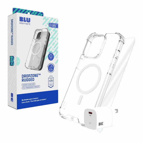 Blu Element Total Protection MagSafe Bundle Case with 30W Charger for iPhone 16