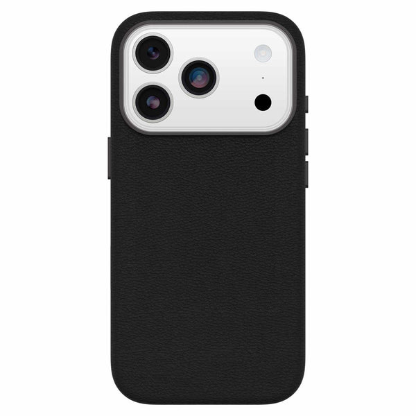 OtterBox Symmetry Cactus Leather MagSafe Case w/Camera Control Noir Ash (Black) for iPhone 18 Pro/17 Pro