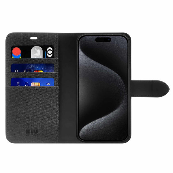 Blu Element Folio 2-in-1 Case Black for iPhone 18 Pro Max/17 Pro Max