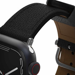 OtterBox Symmetry Cactus Leather Watch Band Noir Ash for Apple Watch 45/44/42 mm