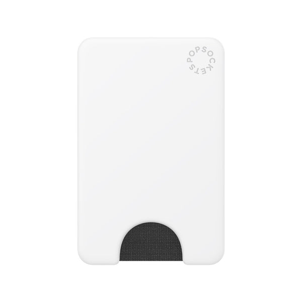 806920 PopWallet For MagSafe Round with Adapter Ring White
