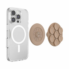 PopSockets PopGrip Suck-Up for MagSafe Round with Adapter Latte