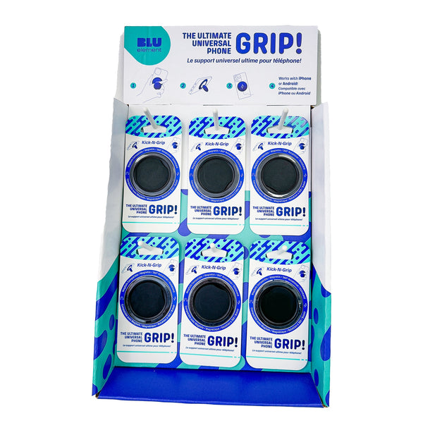 Blu Element 6 Peg/24 unit Countertop Display for Kick-N-Grip